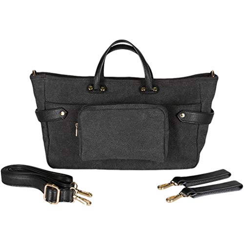 GladiolusA Bolso Del Bebé Mamá,Bolsa Carrito Bebe Para Pañales,Multifuncional Portátil Bolso Carro Bebe Mamá Viajar,Bolso Bebe Con Gran Capacidad Negro 35x28x12cm