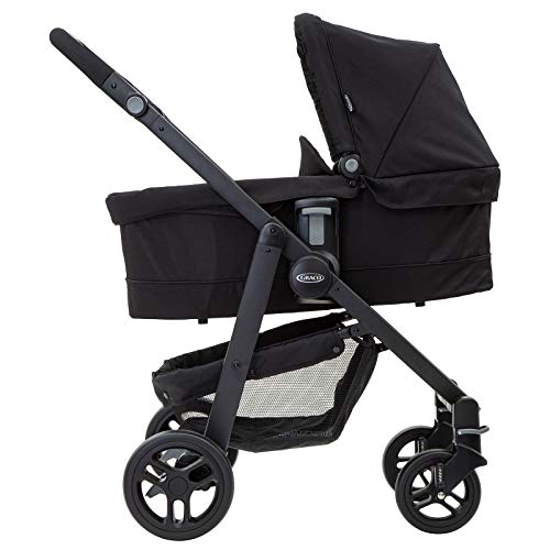 Graco Luxury - Capazo, color gris y negro