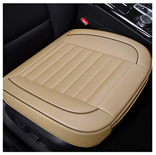 GUOCU Funda Asiento Coche, Cubiertas de Asiento de Coche Cojín de Asiento de Coche_Beige_Asiento Delantero