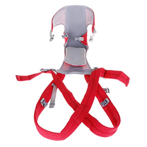 Guoyy - Mochila portabebé para recién nacido, con correas suaves ajustables, multifunción con 4 posiciones rojo rojo