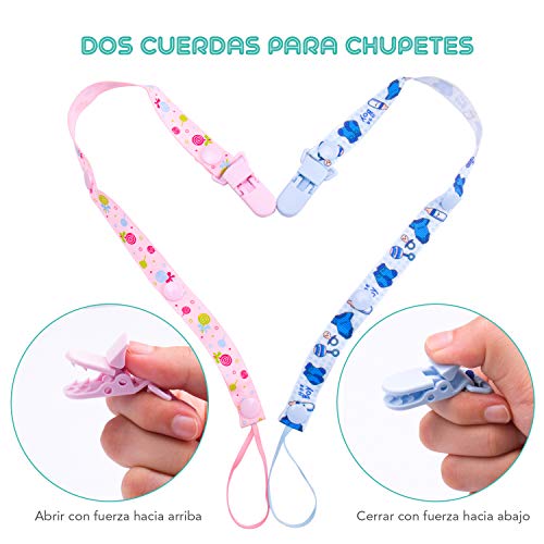 GVOO Arnés Bebe para Caminar,Arneses Tirantes Niños,Andador Chaleco Ajustable para Aprender Andar con dos Cadenas para Chupetes