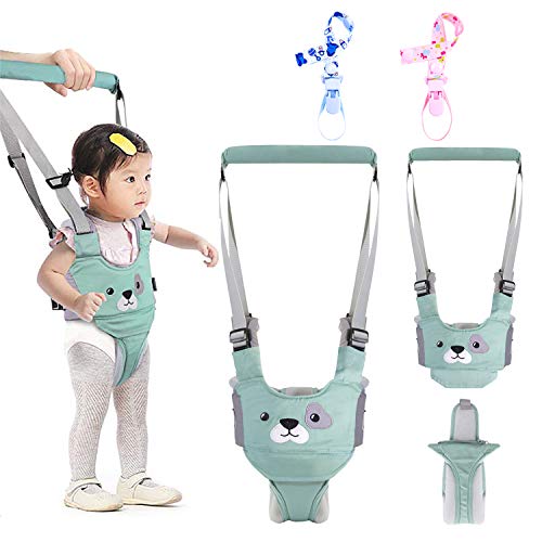 GVOO Arnés Bebe para Caminar,Arneses Tirantes Niños,Andador Chaleco Ajustable para Aprender Andar con dos Cadenas para Chupetes