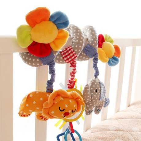 GZQES Juguete Colgantes Espiral del Animales para Cochecito,Cama, Cuna a Bebe,, Juguetes para Bebés y Primera Infancia,Colgantes para Cochecitos con Multicolor. (Estilo C)