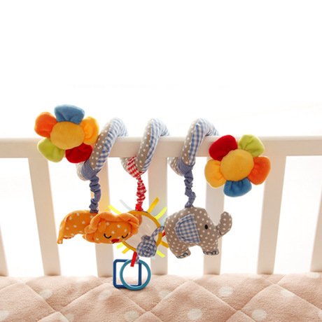 GZQES Juguete Colgantes Espiral del Animales para Cochecito,Cama, Cuna a Bebe,, Juguetes para Bebés y Primera Infancia,Colgantes para Cochecitos con Multicolor. (Estilo C)