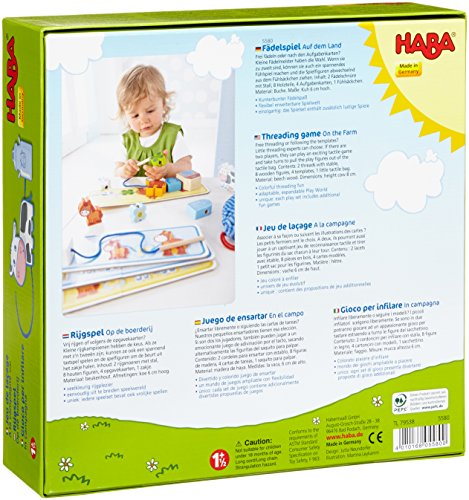 HABA 5580 Auf Dem Land - Juego Infantil con Hilos sobre la Granja (en alemán)