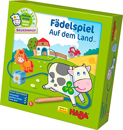 HABA 5580 Auf Dem Land - Juego Infantil con Hilos sobre la Granja (en alemán)