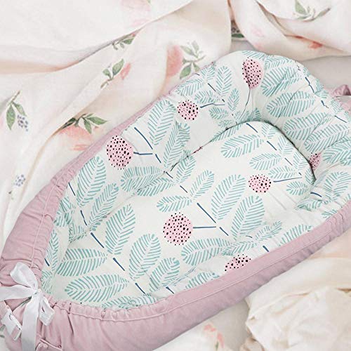 Hamkaw Cama Nido de Bebé Extraíble, Baby Nest Reductor Protector Portátil, Cuna de Viaje, para Dormir y Descansar (0-2 Año)