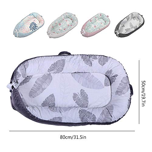 Hamkaw Cama Nido de Bebé Extraíble, Baby Nest Reductor Protector Portátil, Cuna de Viaje, para Dormir y Descansar (0-2 Año)