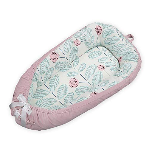 Hamkaw Cama Nido de Bebé Extraíble, Baby Nest Reductor Protector Portátil, Cuna de Viaje, para Dormir y Descansar (0-2 Año)