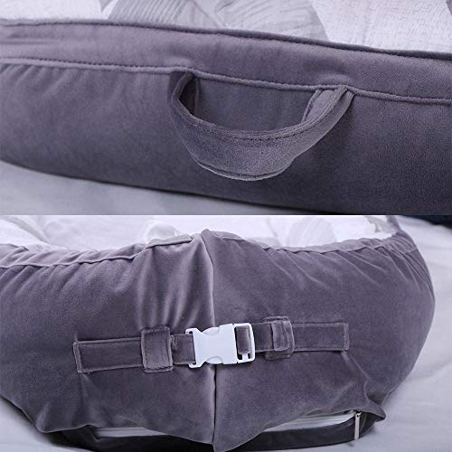 Hamkaw Cama Nido de Bebé Extraíble, Baby Nest Reductor Protector Portátil, Cuna de Viaje, para Dormir y Descansar (0-2 Año)