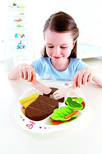 Hape- Comiditas para Cortar Plato equilibrado, (Barrutoys E3141)