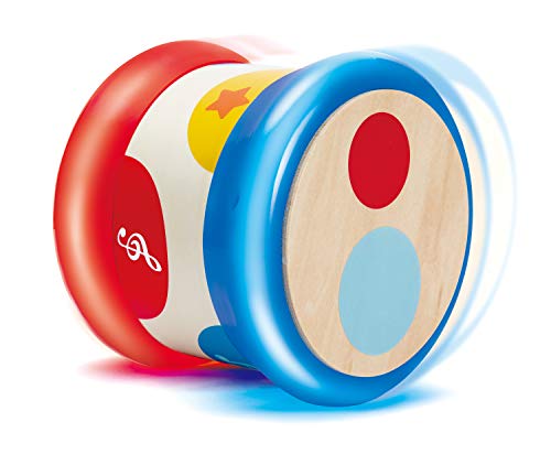 Hape International-HAP-E0333 Tambor Bebé, Multicolor (E0333)