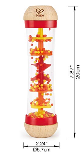 Hape- Palo de Lluvia, Color Rojo (Barrutoys E0327)