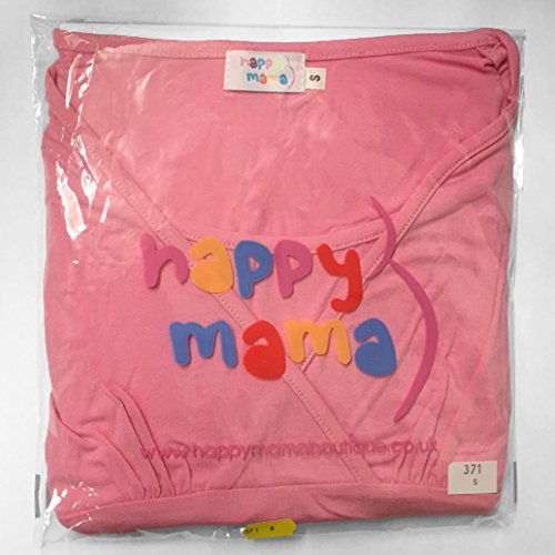 Happy Mama. para Mujer Suéter Cruzado Diseño de Capa Premamá de Lactancia. 359p (Negro & Blanco, 38-40, One Size)