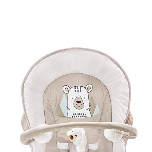 Hauck Bungee Deluxe 633632 Hamaca Bebés con Respaldo Ajustable, Antivuelco, Beige (Friend)