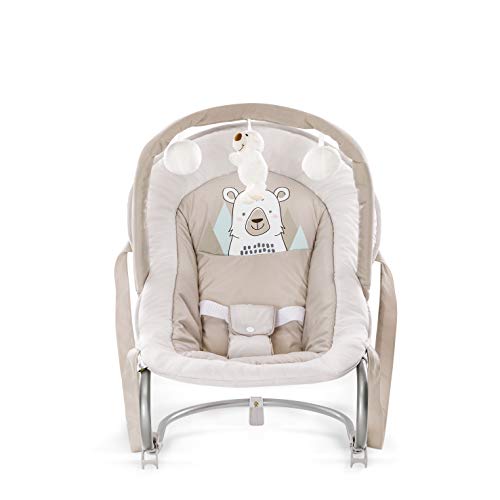 Hauck Bungee Deluxe 633632 Hamaca Bebés con Respaldo Ajustable, Antivuelco, Beige (Friend)