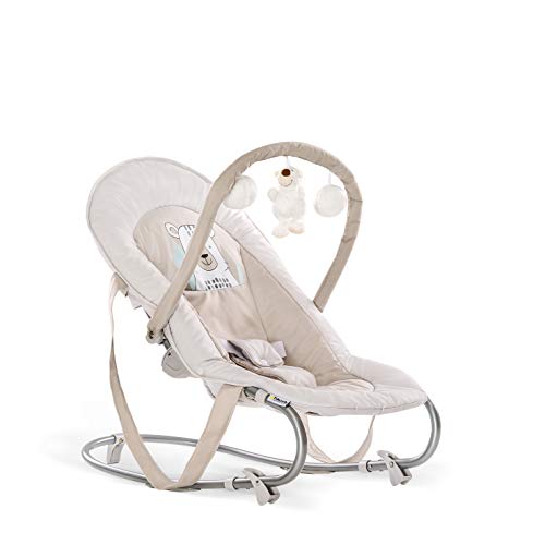 Hauck Bungee Deluxe 633632 Hamaca Bebés con Respaldo Ajustable, Antivuelco, Beige (Friend)