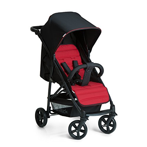 Hauck Rapid 4  Silla deportiva con respaldo reclinable para Bebés, desde nacimiento hasta 15 kg/4 años, Capacidad de carga 25 kg, Negro/Rojo