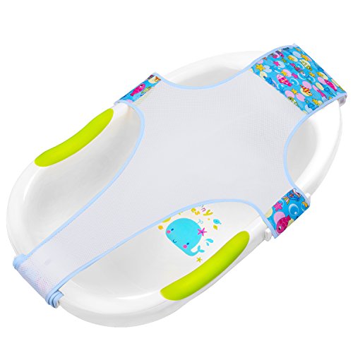 HBselect Hamaca Para Bañera Bebe Recién Nacido Soporte Asientos Para El Bañera Bebe Accesorios De Baño (azul)