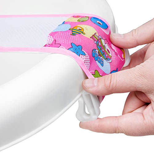 HBselect Hamaca Para Bañera Bebe Recién Nacido Soporte Asientos Para El Bañera Bebe Accesorios De Baño (rosa)