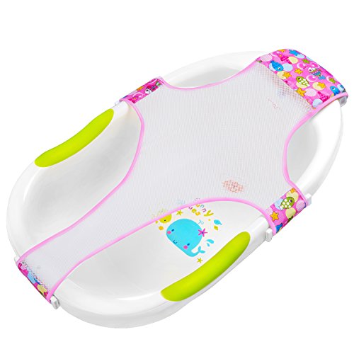 HBselect Hamaca Para Bañera Bebe Recién Nacido Soporte Asientos Para El Bañera Bebe Accesorios De Baño (rosa)