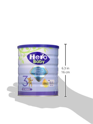 Hero Baby 3 - Leche de Crecimiento en Polvo para Bebés a partir de los 12 Meses - 800 g