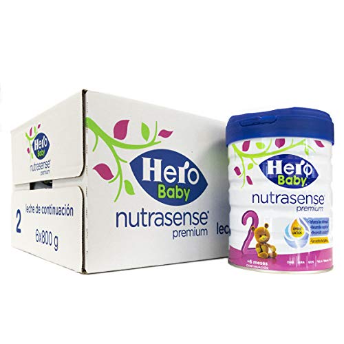 Hero Baby Leche de Continuación, 800g, Pack de 6