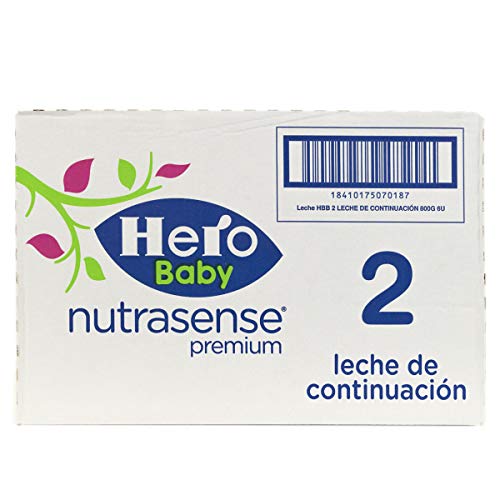 Hero Baby Leche de Continuación, 800g, Pack de 6