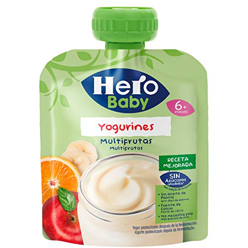 Hero Baby - Yogurines Multifrutas, 80 g - [Pack de 18]