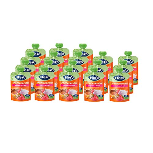 Hero Nanos Bolsita Merienda Yogur Fresa - 100 gr - [Pack de 18]