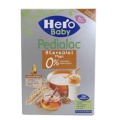 Hero Pedialac 8 Cereales miel 0% Azúcares 340 g