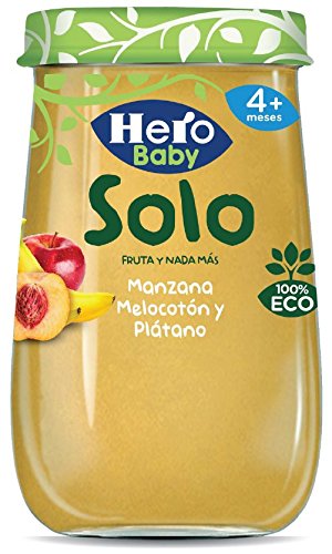 Hero Solo Tarrito Fruta Manzana Melocotón Plátano ECO - 190 gr (BIO)