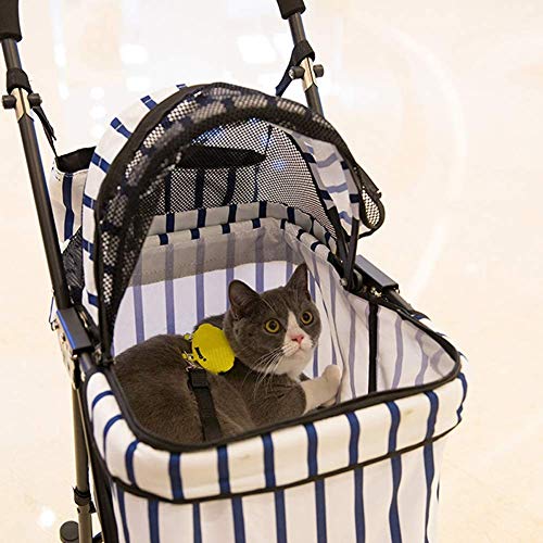 HFJKD Cochecitos de Perro Cochecito de Gato Cochecito de bebé, Cochecito de Viaje para Mascotas, Cochecito de Gato Silla de Paseo Jogger Buggy Trolley Carro Plegable con Ruedas giratorias Delanteras