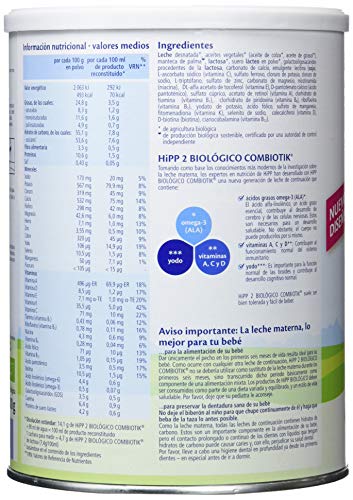 HIPP COMBIOTIK 2 LECHE CONTINUACION 800G