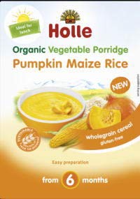 Holle Papilla Calabaza, Maiz Y Arroz +6 Meses Sin Gluten Eco 200 g