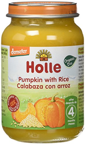 Holle Potito de Calabaza con Arroz (+4 meses) - Paquete de 6 x 190 gr - Total: 1140 gr