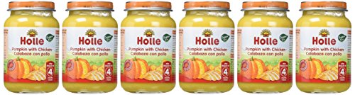 Holle Potito de Calabaza con Pollo (+6 meses) - Paquete de 6 x 190 gr - Total: 1140 gr