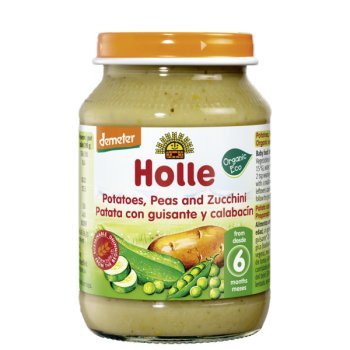 Holle - Potito Patata con Guisante y Calabacín Holle 190 gr 6m+