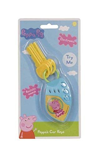 HTI 1384026 Peppa Pig - Juego electrónico de Llaves de Coche para niños y niñas