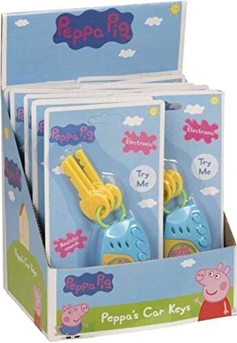 HTI 1384026 Peppa Pig - Juego electrónico de Llaves de Coche para niños y niñas