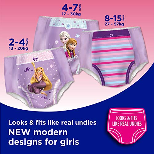 Huggies DryNites - Pañales de noche altamente absorbentes para la ropa de cama, para niñas, 4-7 años, 30 unidades