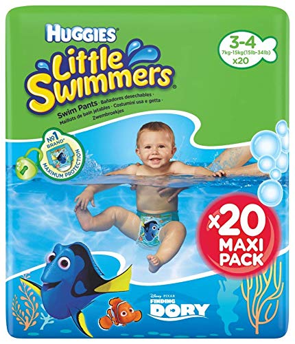 Huggies Little Swimmers Pañal Bañador Desechable Talla 3-4 (7-15 Kg) - 20 unidades