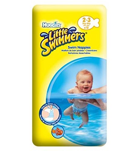 Huggies Pequeños Nadadores Talla 2-3 (3 Kg-8 Kg) - 12 Pantalones