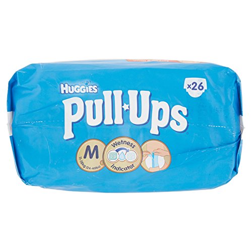 Huggies Pull-Ups - Calzoncillos de aprendizaje para niños, talla M (11-18 kg), 26 calzoncillos