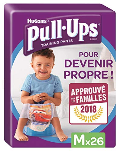 Huggies Pull-Ups - Calzoncillos de aprendizaje para niños, talla M (11-18 kg), 26 calzoncillos