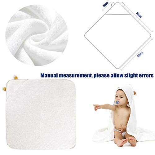 HyAdierTech Baby Toalla con Capucha, Toalla de Baño Bebé, Capa de Baño Bebé Infantil, Toalla Bebe Recien Nacido, Ultra Suave Hipoalergénica de Bambú Orgánico Super Absorbente