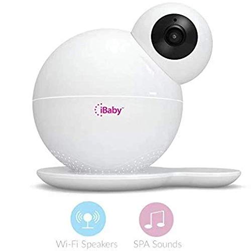 ibabycare M7 Lite Baby Monitor inteligente Vigilabebés mediante Aplicación Schwenkbare Cámara, visión nocturna, sensores de temperatura y humedad con con interfono, color blanco