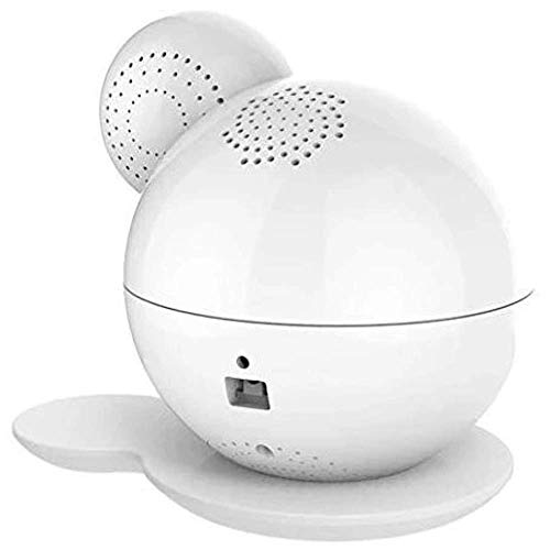 ibabycare M7 Lite Baby Monitor inteligente Vigilabebés mediante Aplicación Schwenkbare Cámara, visión nocturna, sensores de temperatura y humedad con con interfono, color blanco