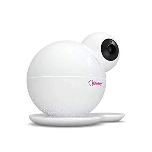 ibabycare M7 Lite Baby Monitor inteligente Vigilabebés mediante Aplicación Schwenkbare Cámara, visión nocturna, sensores de temperatura y humedad con con interfono, color blanco