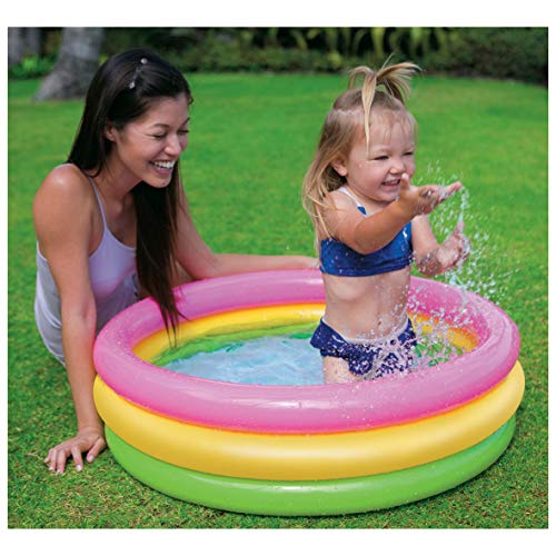 Intex 58924NP - Piscina 3 aros bebé Sunset, 86 x 25cm, 68L